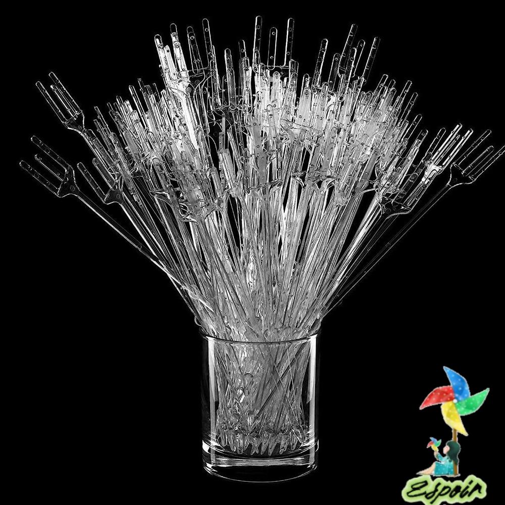 ESPO Set 80 Giá Đỡ Đầu Nĩa 12 Inch Bằng Nhựa Dùng Trang Trí Bánh Kem