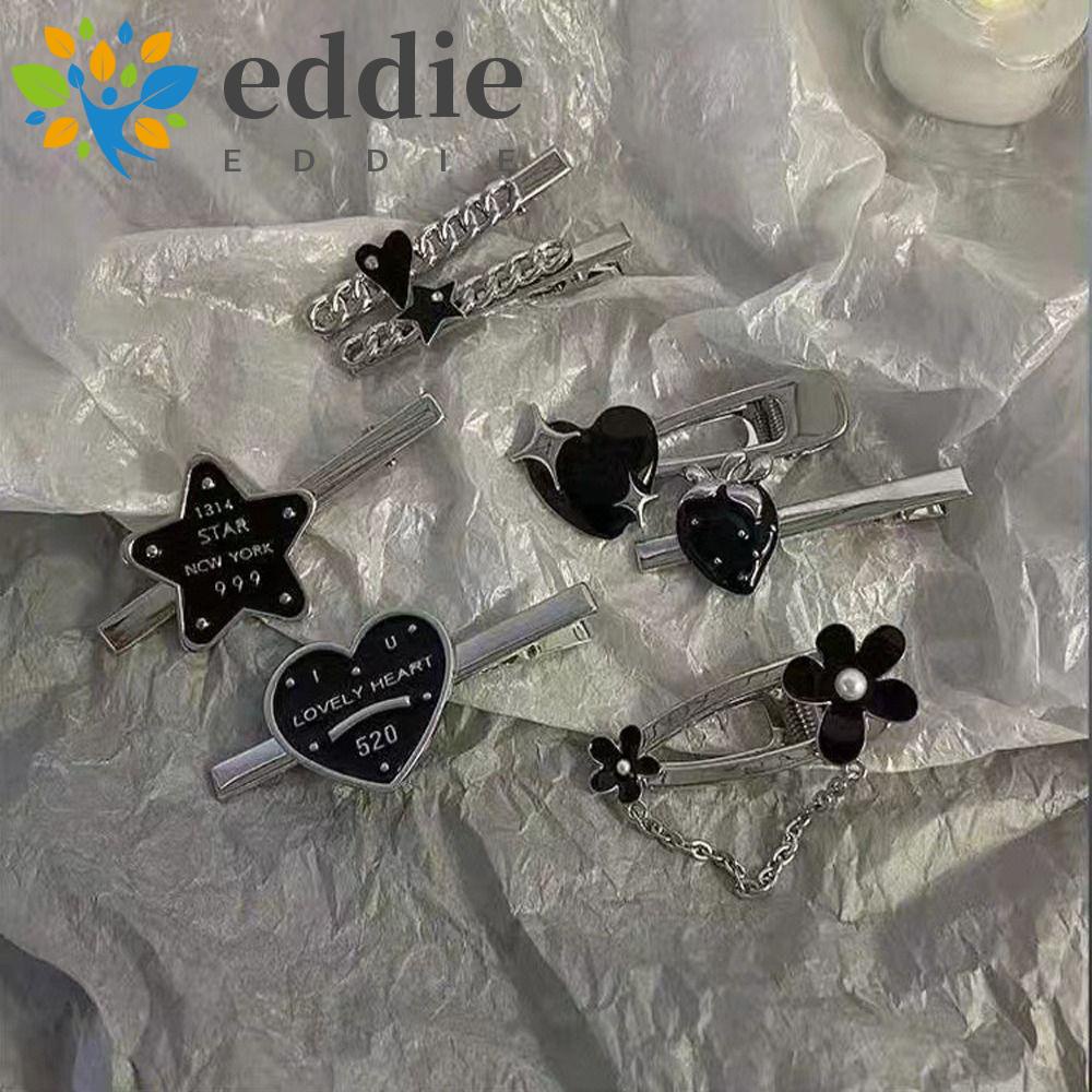 26EDIE Kẹp Tóc Y2K Hình Hoa / Ngôi Sao / Trái Dâu / Chữ Cái Phong Cách Hàn Quốc Thanh Lịch Cho Nữ