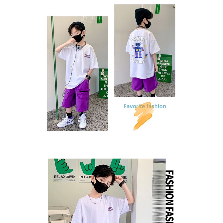 Mới Áo Thun 100% Cotton Tay Ngắn Unisex Cho Bé Trai &amp; Gái # 2023