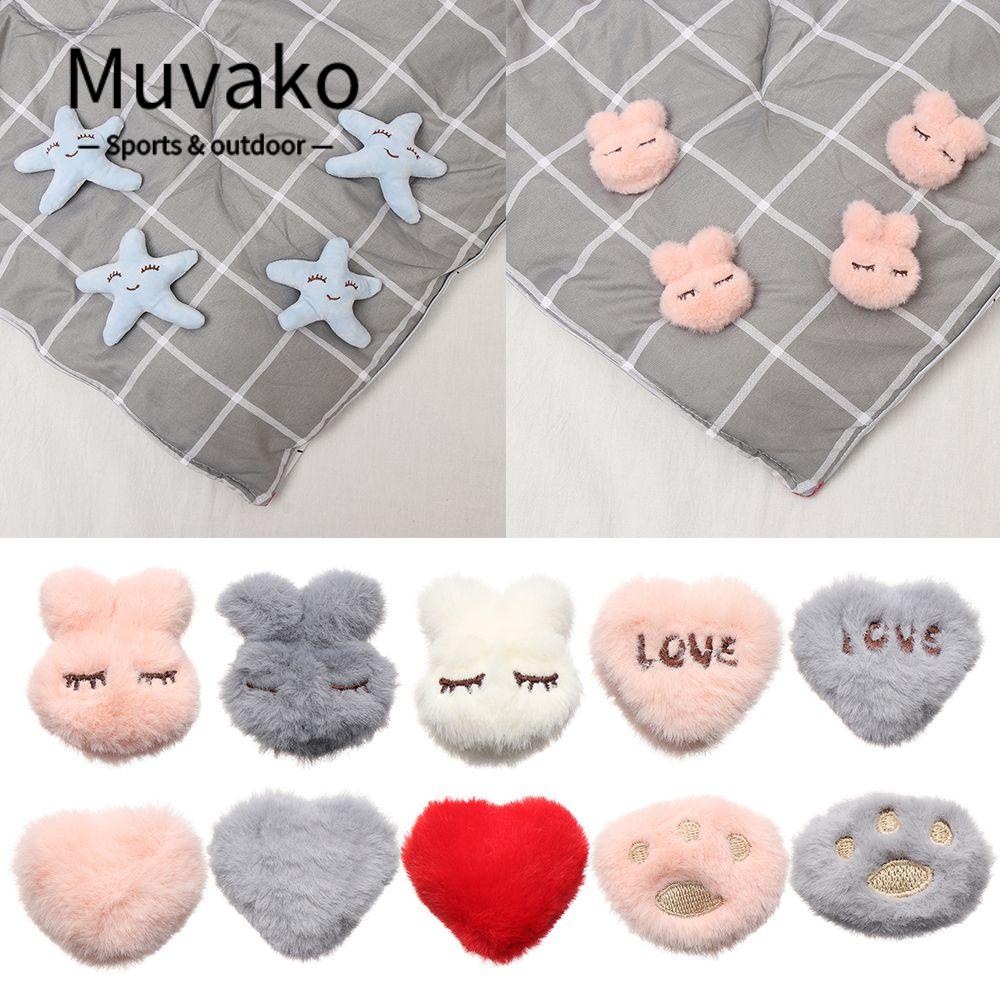MUVAKO Set 4 Kẹp Giữ Chăn Mền Chống Trượt Hình Thỏ Dễ Thương