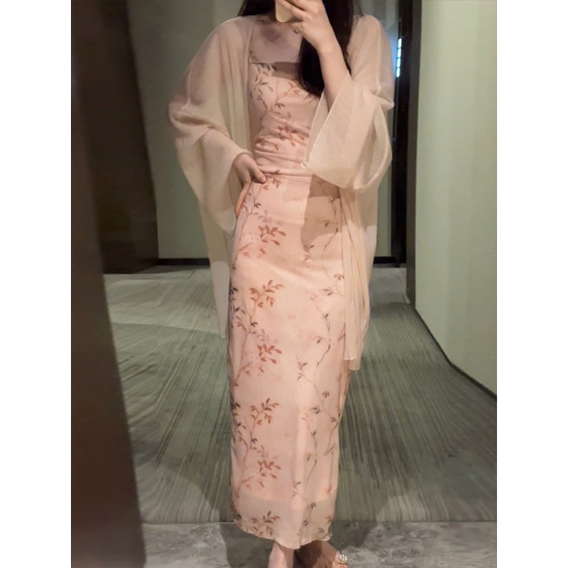 M &amp; E Áo Khoác Cardigan Voan Mỏng Chống Nắng Mùa Hè Phong Cách Pháp Có Dây Đeo Cho Nữ 2023