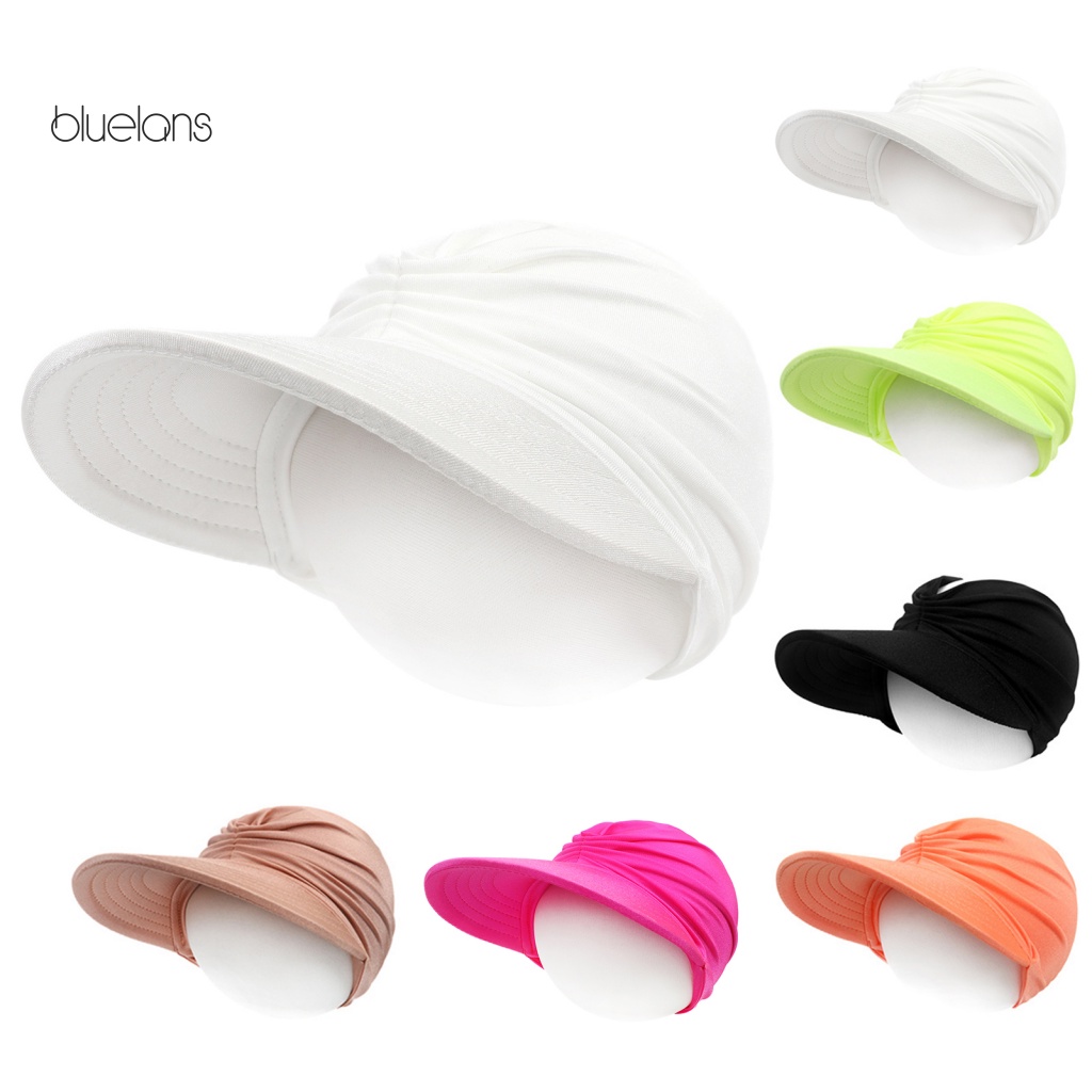 Mũ Chống Nắng Chống Tia Cực Tím Thiết Kế Rỗng Màu Trơn Cho Hoạt Động Ngoài Trời