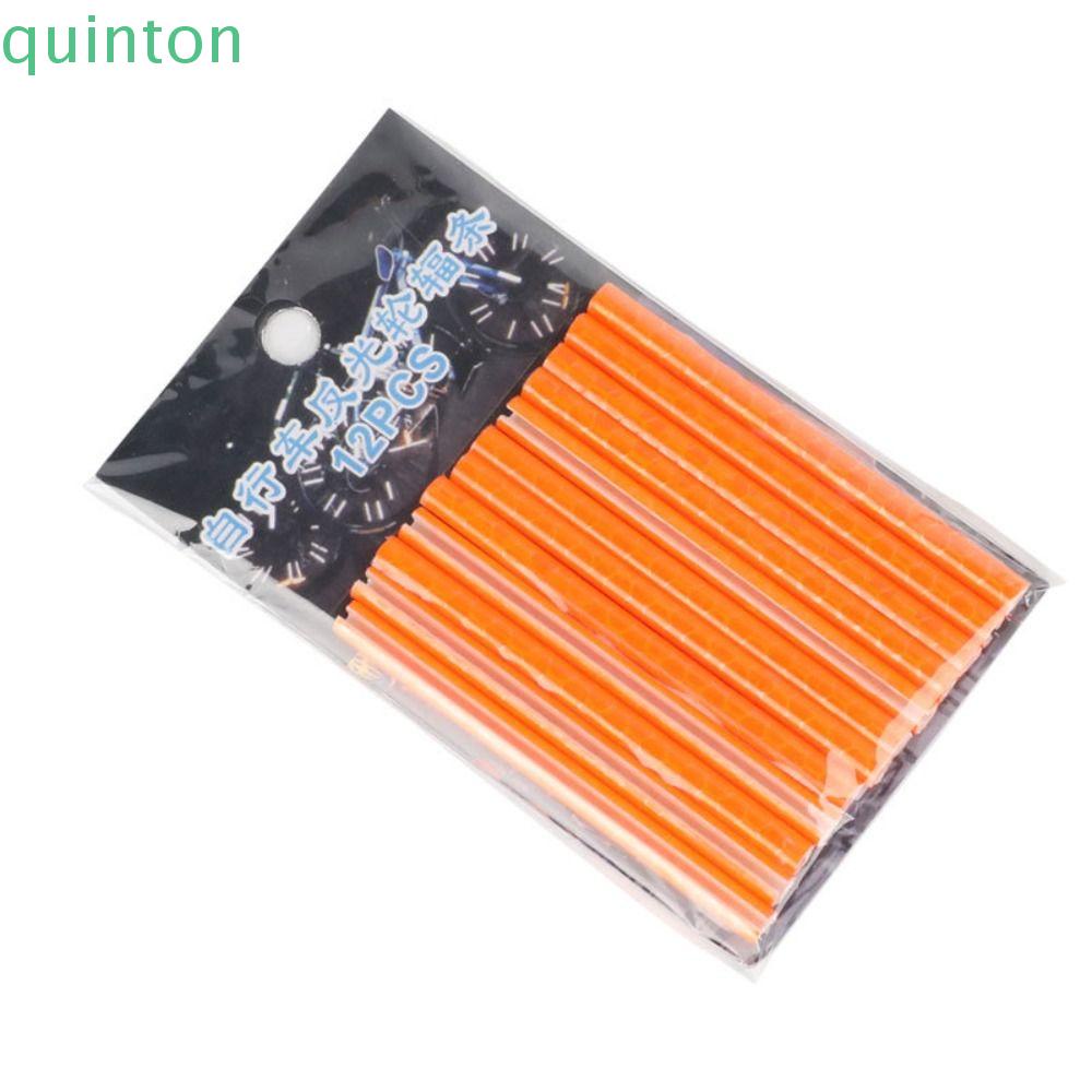 QUINTON Set 12 Miếng Dán Phản Quang Trang Trí Bánh Xe Đạp