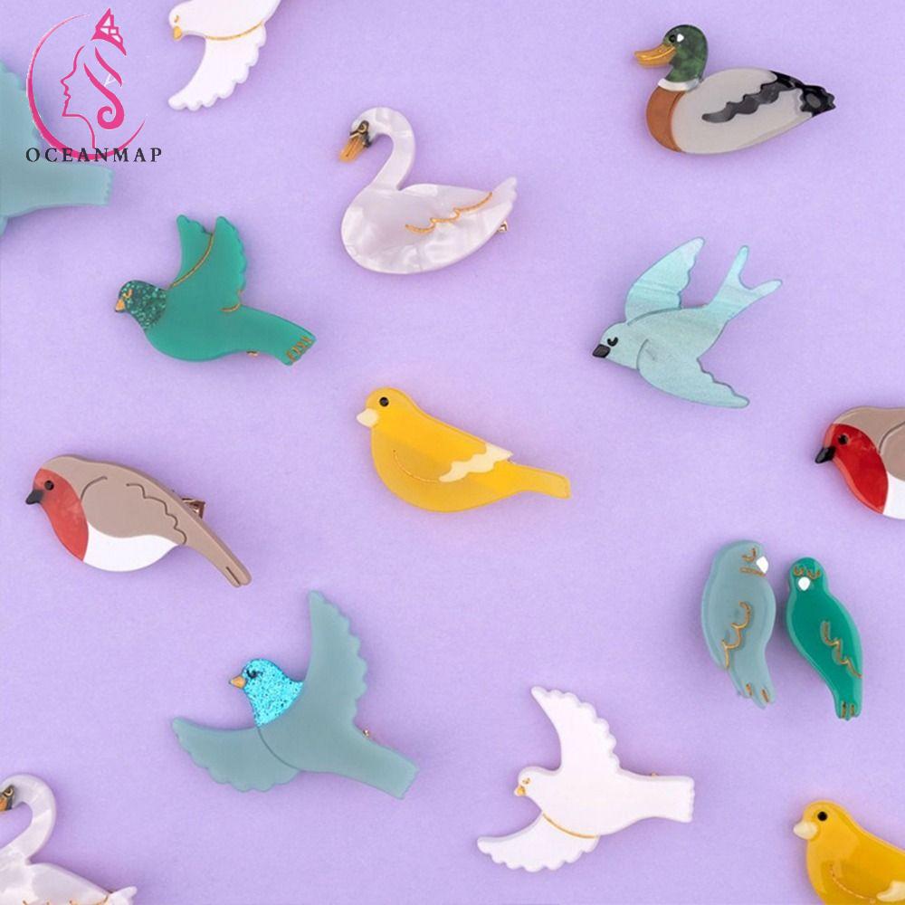 OCEANMAP Kẹp Tóc Hình Mỏ Chim Bồ Câu Ngộ Nghĩnh Cho Nữ