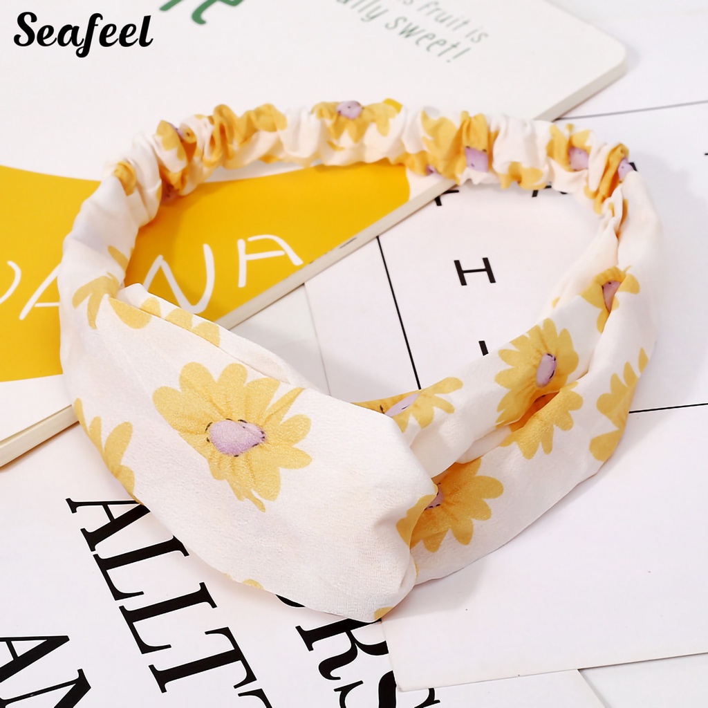Set 10 Băng Đô Cài Tóc Co Giãn Họa Tiết Da Báo Phong Cách Hàn Quốc