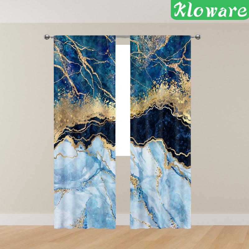 Bộ 2 Rèm Cửa Sổ Bằng Polyester Trang Nhã Cho Phòng Khách / Phòng Tắm