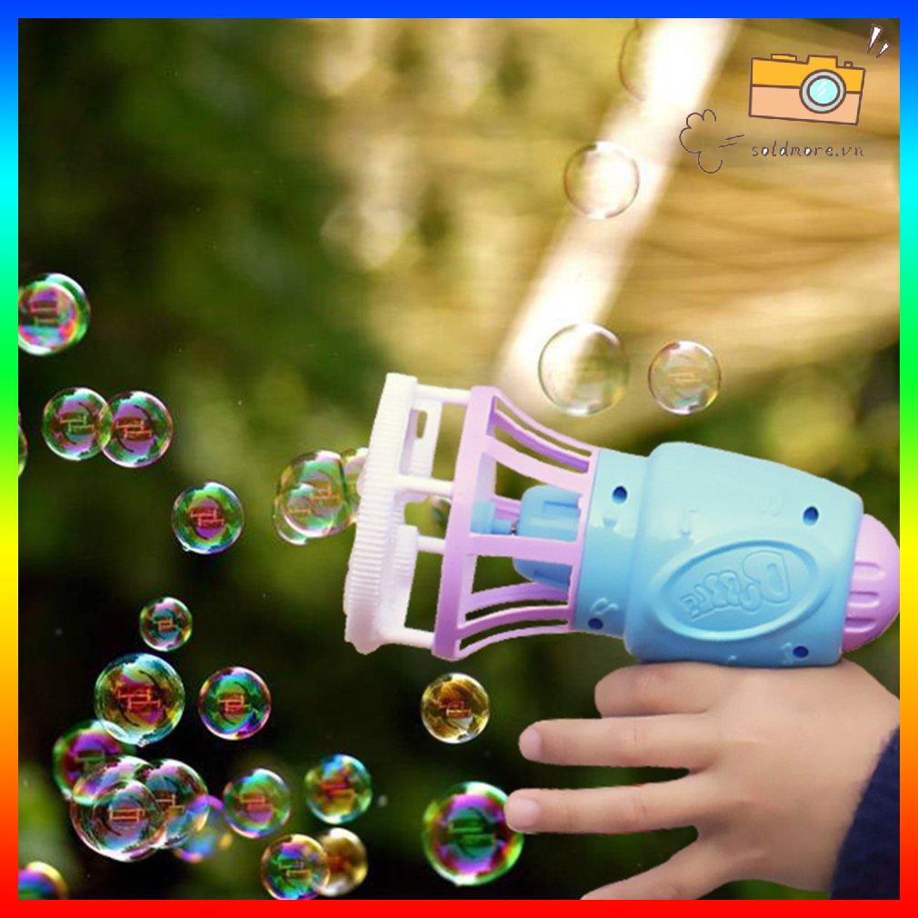 Điện trẻ em súng bắn bong bóng tự động thổi bong bóng nước đồ chơi máy tạo bong bóng thiết thực đồ chơi trẻ em