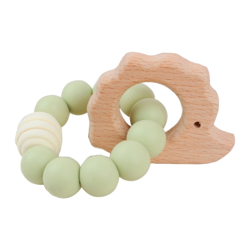 Đồ Chơi Gặm Nướu Bằng Gỗ Sồi Kiểu Hoạt Hình Nhiều Hình Dạng Dành Cho Bé Sơ Sinh
