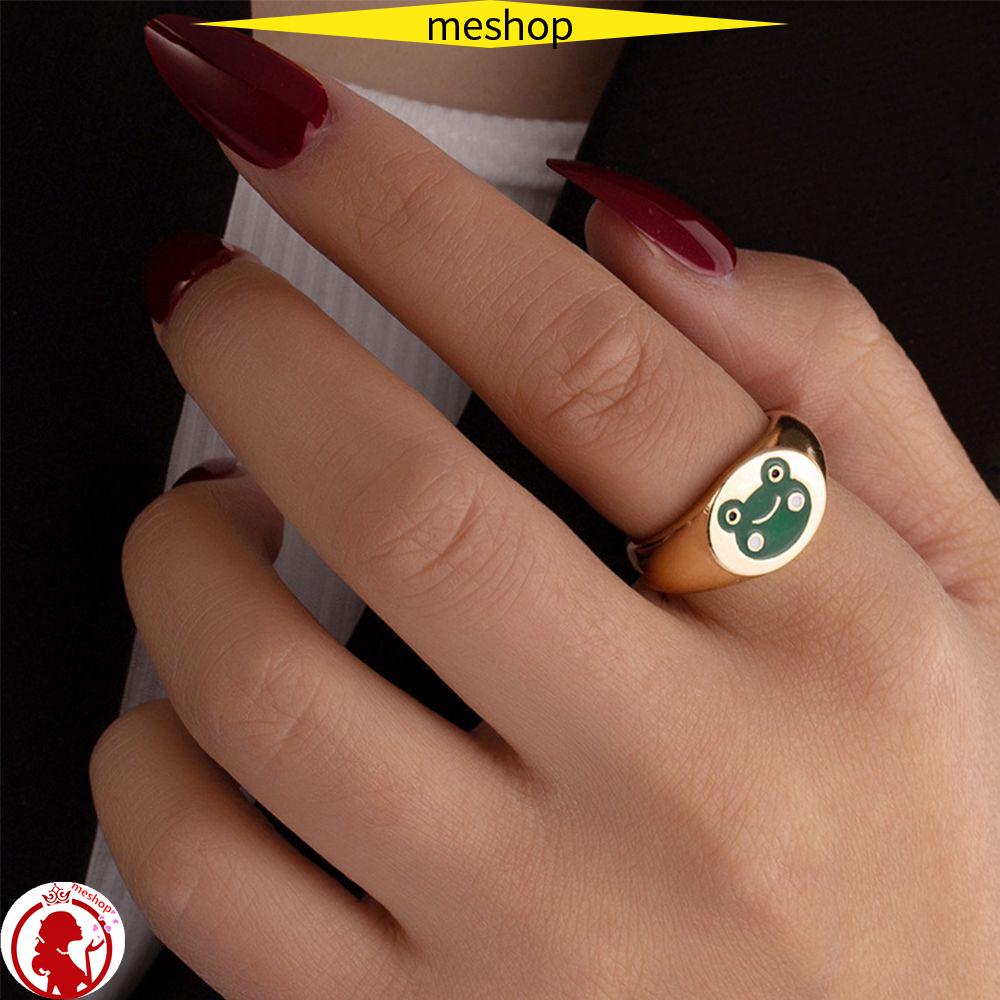 ME Nhẫn Hình Chú Ếch Dễ Thương Đơn Giản