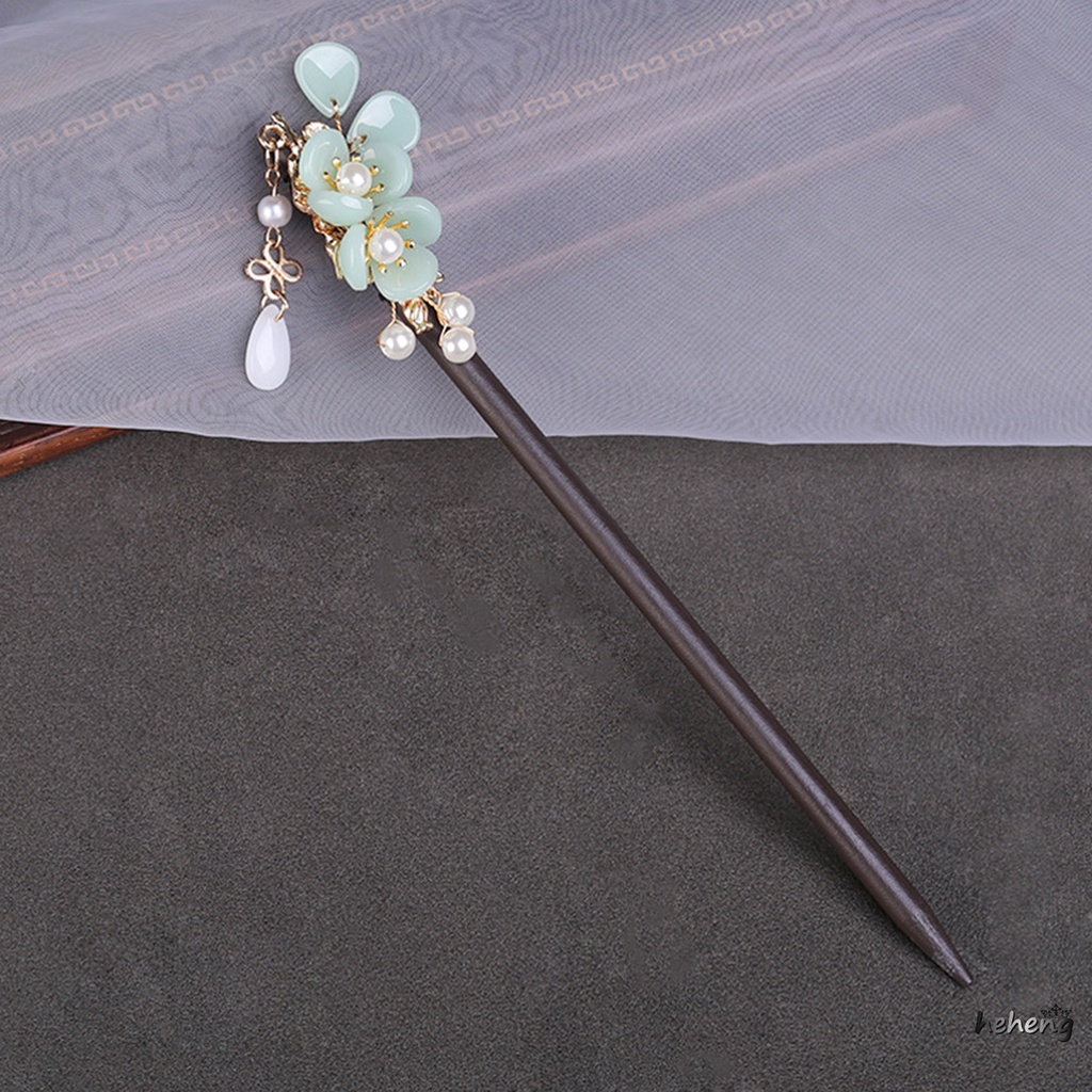 Đũa Gỗ Phong Cách Retro Làm Phụ Kiện Trang Trí Tóc