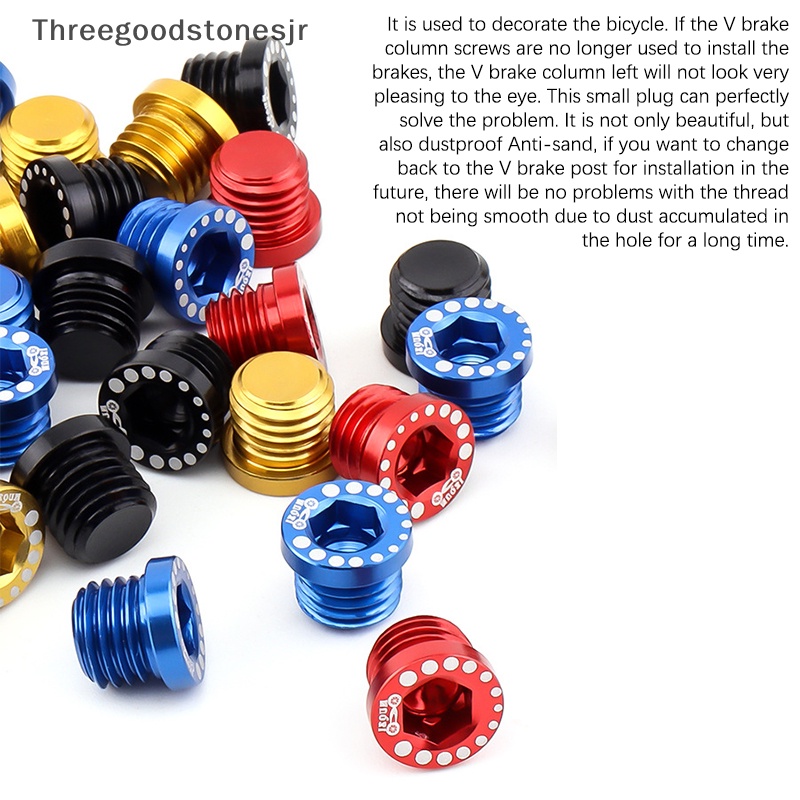 Bu Lông Nhôm Cho Lỗ Phanh Xe Đạp Hình Chữ V M10 * 1.25 JR