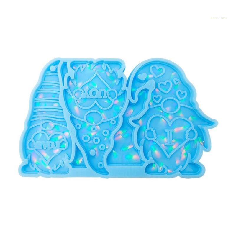 Khuôn Silicone Tạo Hiệu Ứng Ánh Sáng Cầu Vồng Cho Móc Khóa Epoxy Casting C