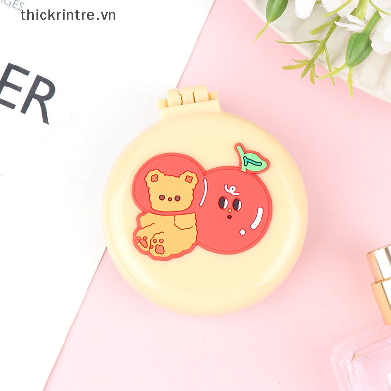 Lược Chải Tóc Massage Da Đầu Kèm Gương Soi Kích Thước Nhỏ Gọn Bỏ Túi 1 Cái