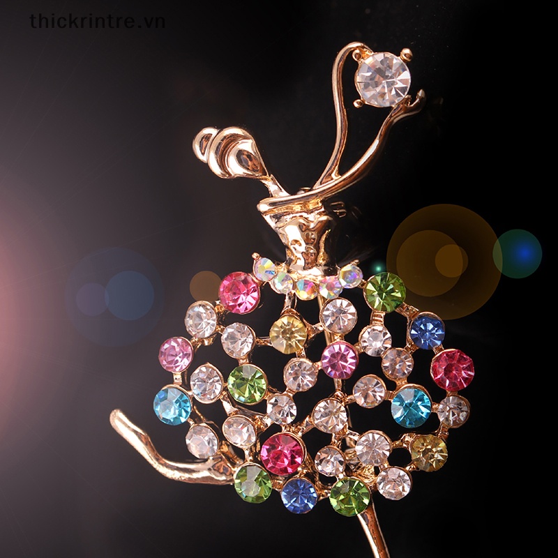 Ghim Cài Áo Hình Cô Gái Múa Ba Lê Swarovskis Năm 2023 Bằng Hợp Kim Sáng Tạo
