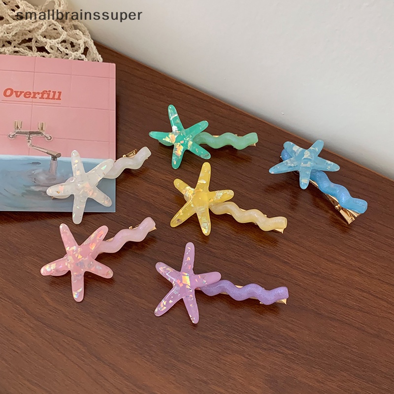 Kẹp Tóc Nữ Hình Sao Biển Nhỏ Xinh Xắn Dễ Phối Đồ