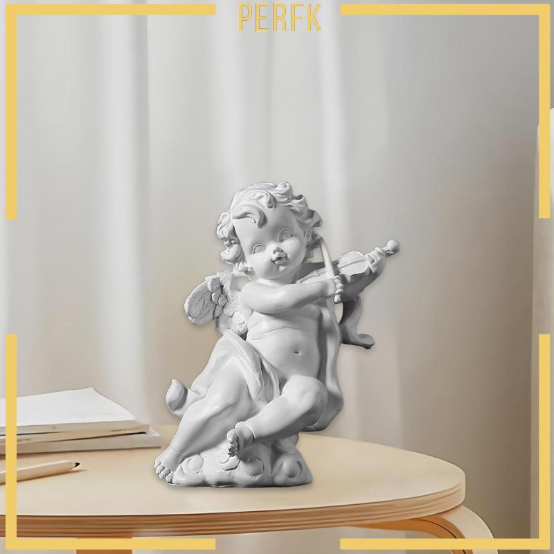 Mô Hình Thiên Thần Cherub Bằng Nhựa Resin Đáng Yêu Trang Trí Phòng Ngủ