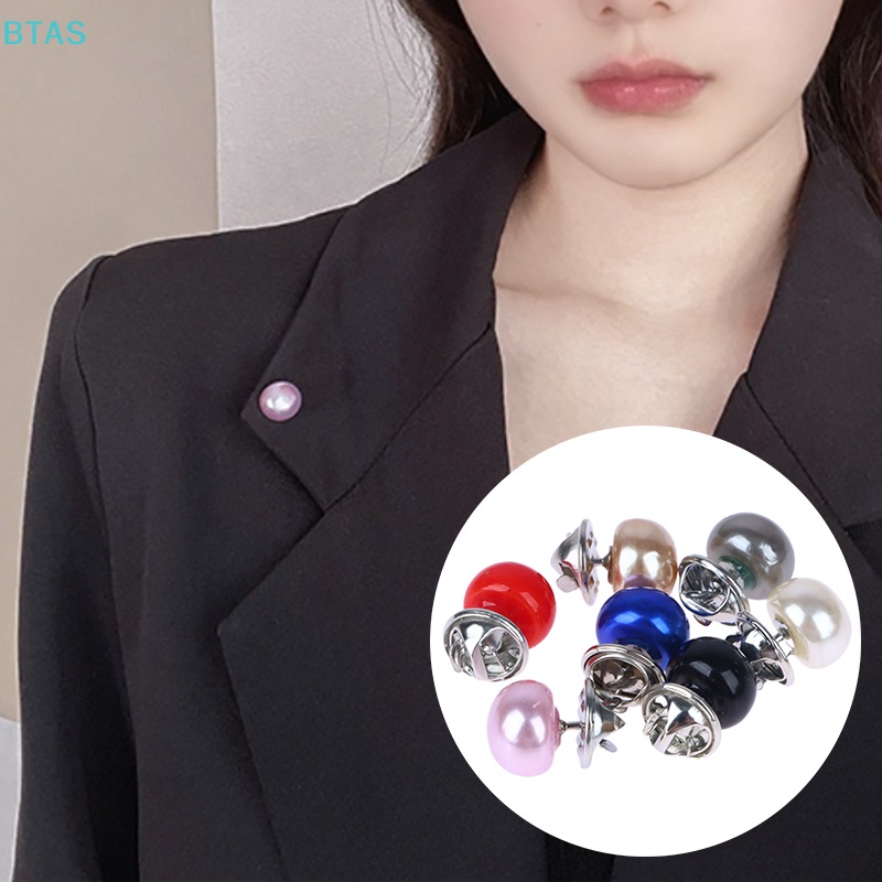 Set 6 Ghim Cài Áo Đính Ngọc Trai Nhân Tạo Thời Trang