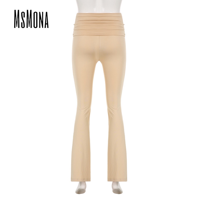 Quần ống rộng Màu Trơn Thêu Họa Tiết Thời Trang 2023 Cho Nữ