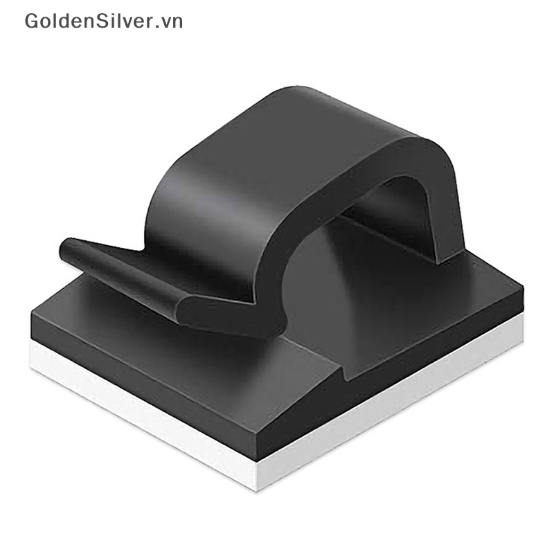 Set 10 Dụng Cụ Sắp Xếp Gọn Gàng Dây Cáp Mạ Vàng Mini Dễ Lắp Đặt Để Bàn