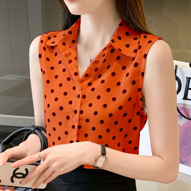 Áo Voan Không Tay Dáng Rộng Thời Trang Dành Cho Nữ