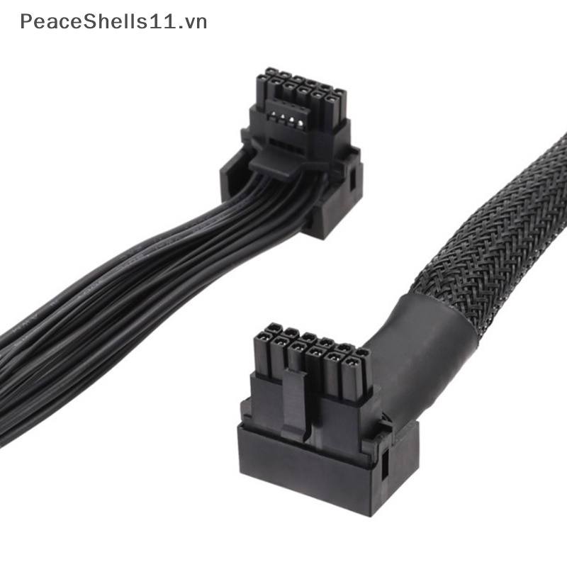 Thẻ Video Chuyển Đổi 16Pin GPU Sang PCIE5.0 2VHPWR 12 + 4pin 90° Dây Cáp Nguồn GPU 15CM / 5.9in.