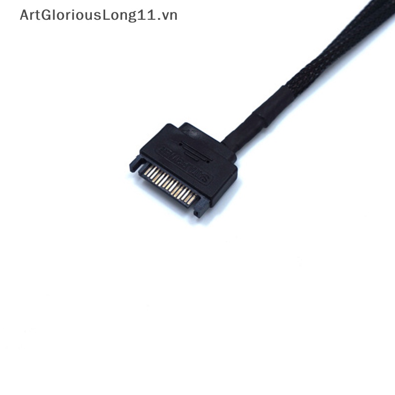 Cáp Chuyển Đổi Cổng SATA 15Pin Sang 2 * 3pin / 4pin Chuyên Dụng Cho Quạt Tản Nhiệt