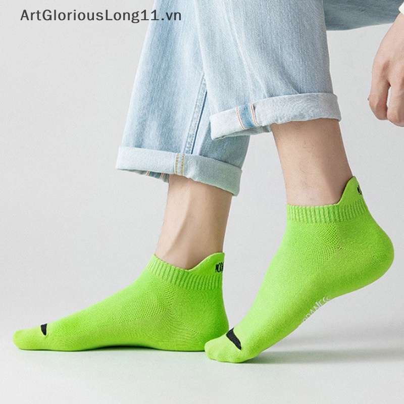 1 Cặp Vớ Cotton Mỏng Tàng Hình Thoáng Khí Dễ Thương Cho Nam