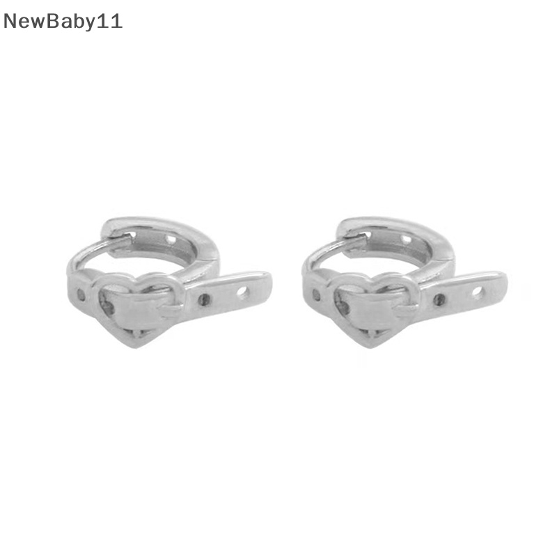 Khuyên Tai Kẹp Hình Trái Tim Không Đục Lỗ Phong Cách Punk Thời Trang Cho Nữ