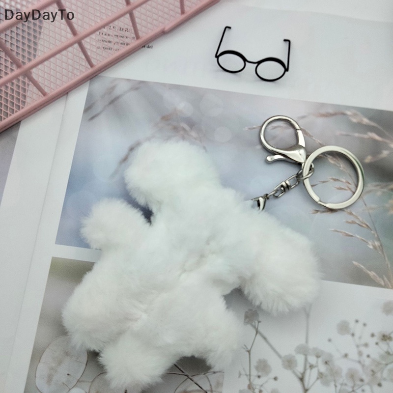 Thỏ Nhồi Bông Mềm 9cm Đeo Kính Mắt Trang Trí Xe Hơi