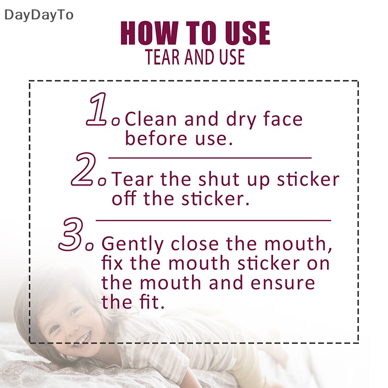 Set 30 Miếng Dán Chống Ngáy Tiện Dụng Khi Ngủ