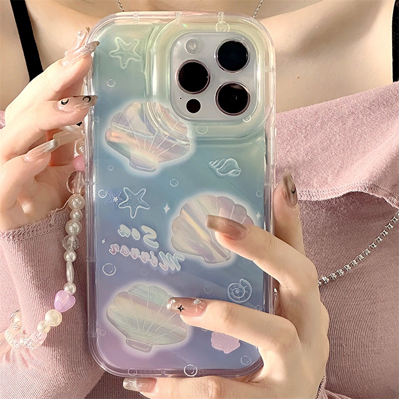 Ốp Điện Thoại Laser Có Vòng Giấy Cho iPhone 15 14 13 12 11 PROMAX XS XR XSMAX SE2020 6 7 8PLUS