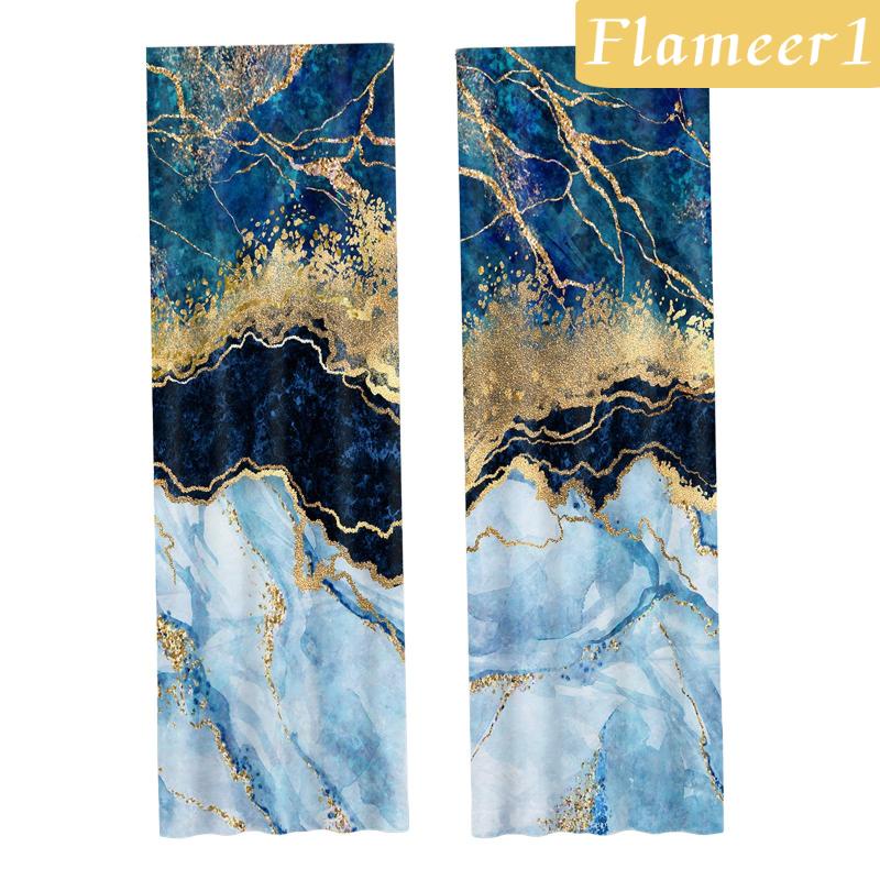 2 Rèm Cửa Sổ Chất Liệu Polyester Cho Phòng Ngủ / Phòng Khách