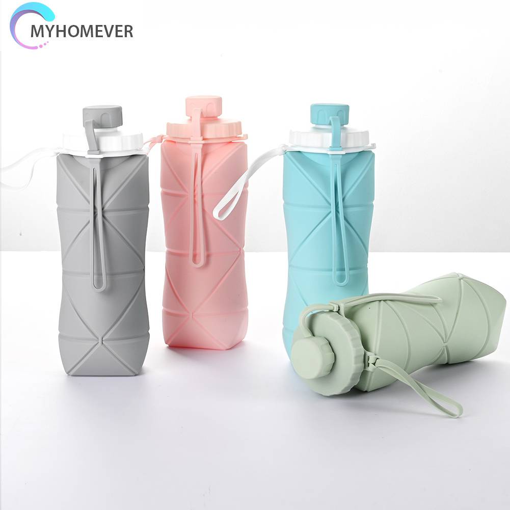 Bình Nước 600ml Có Thể Gấp Gọn Tiện Lợi Khi Đi Du Lịch