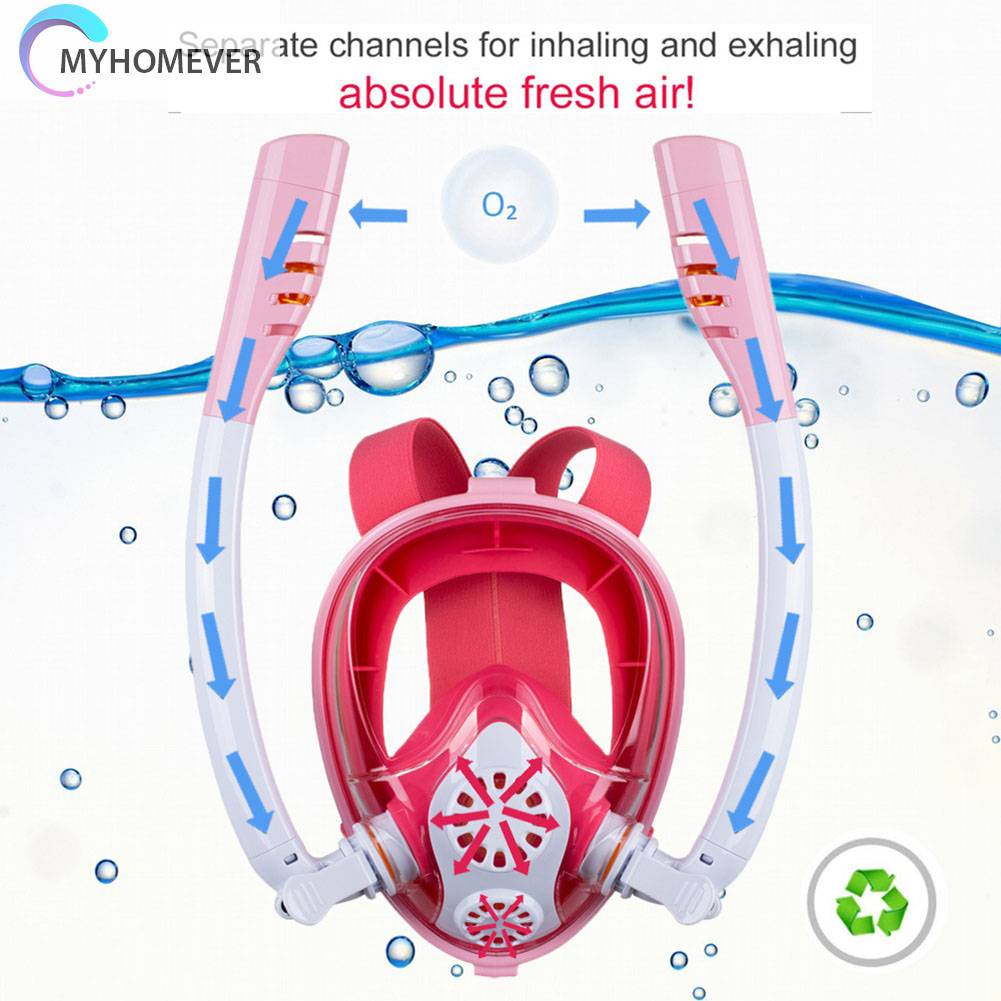 Mặt Nạ Lặn Có Kính Bơi Bảo Vệ Toàn Diện Dành Cho Trẻ Em