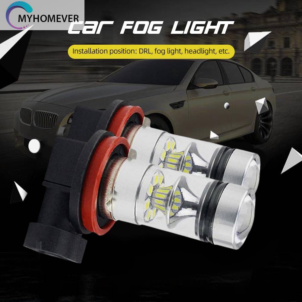 Set 2 Bóng Đèn H4 H7 H11 100W 6500K 2000LM Siêu Sáng Dành Cho Ô Tô