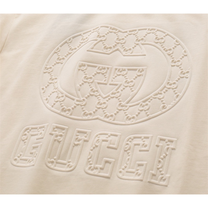 Áo Thun Tay Ngắn Họa Tiết Dập Nổi Cổ Điển Thời Trang Cao Cấp G66-Tyrw 23SS