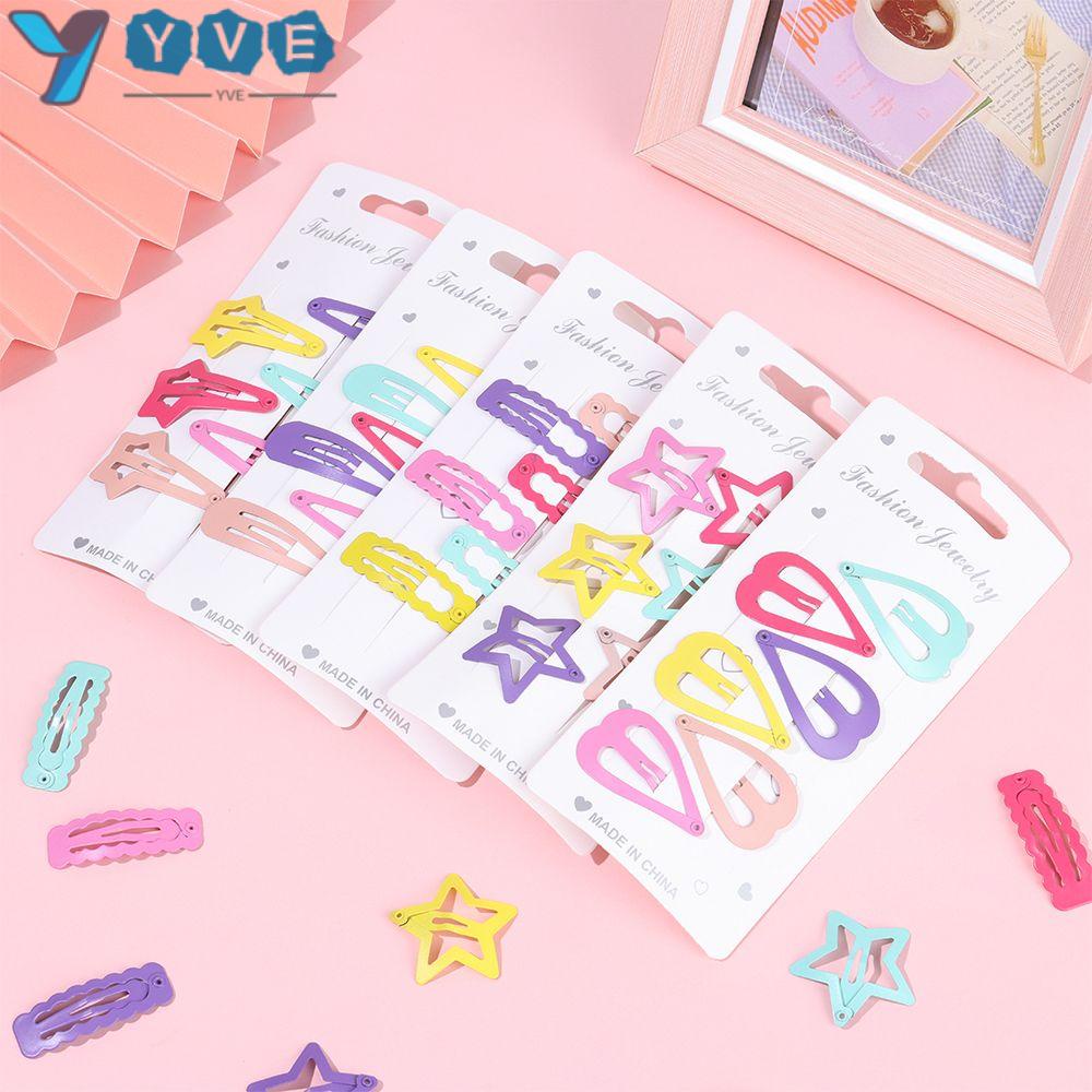 YVE Set 6 KẹP TóC NhiềU KiểU DáNg Dễ Thương Cho Nữ