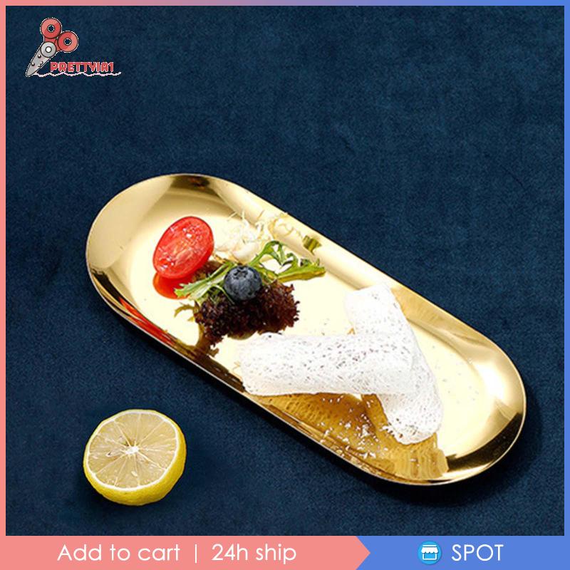 Khay Đựng Món Tráng Miệng Bằng Thép Không Gỉ