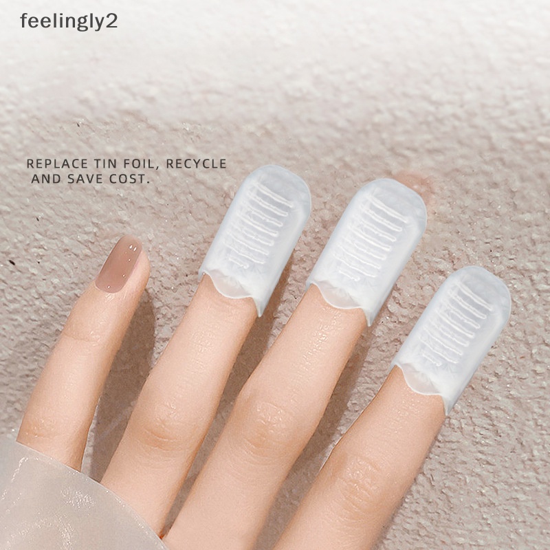 Bộ 5 Kẹp Ủ Bằng Nhựa Chuyên Dụng Cho Tẩy Sơn Móng Tay