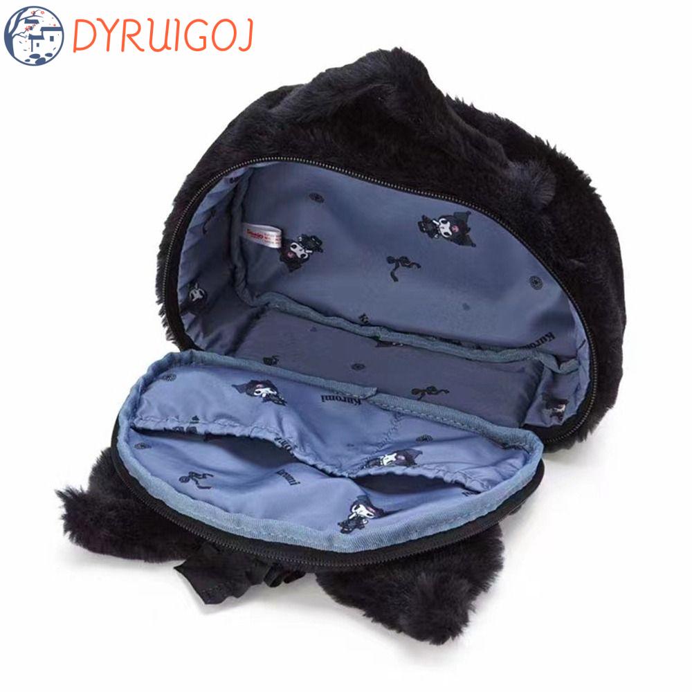 DYRUIDOJ Túi Đựng Đồ Trang Điểm Kuromi Nhồi Bông Hình Melody Sức Chứa Lớn