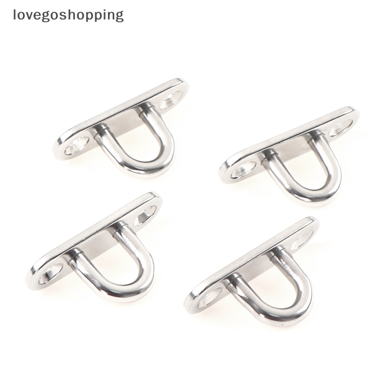Set 4 Kẹp Bấm Lỗ Hình Chữ U Bằng Thép Không Gỉ Tiện Dụng