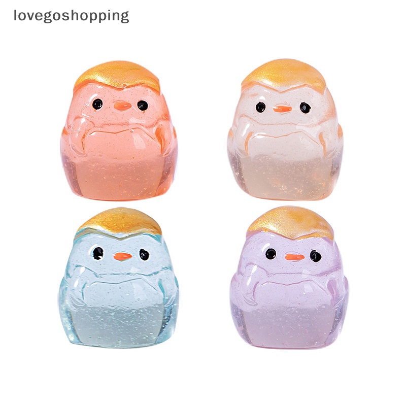 Set 5 Đồ trang trí Gà Con Mini Màu Dạ Quang Trang Trí Tiểu Cảnh