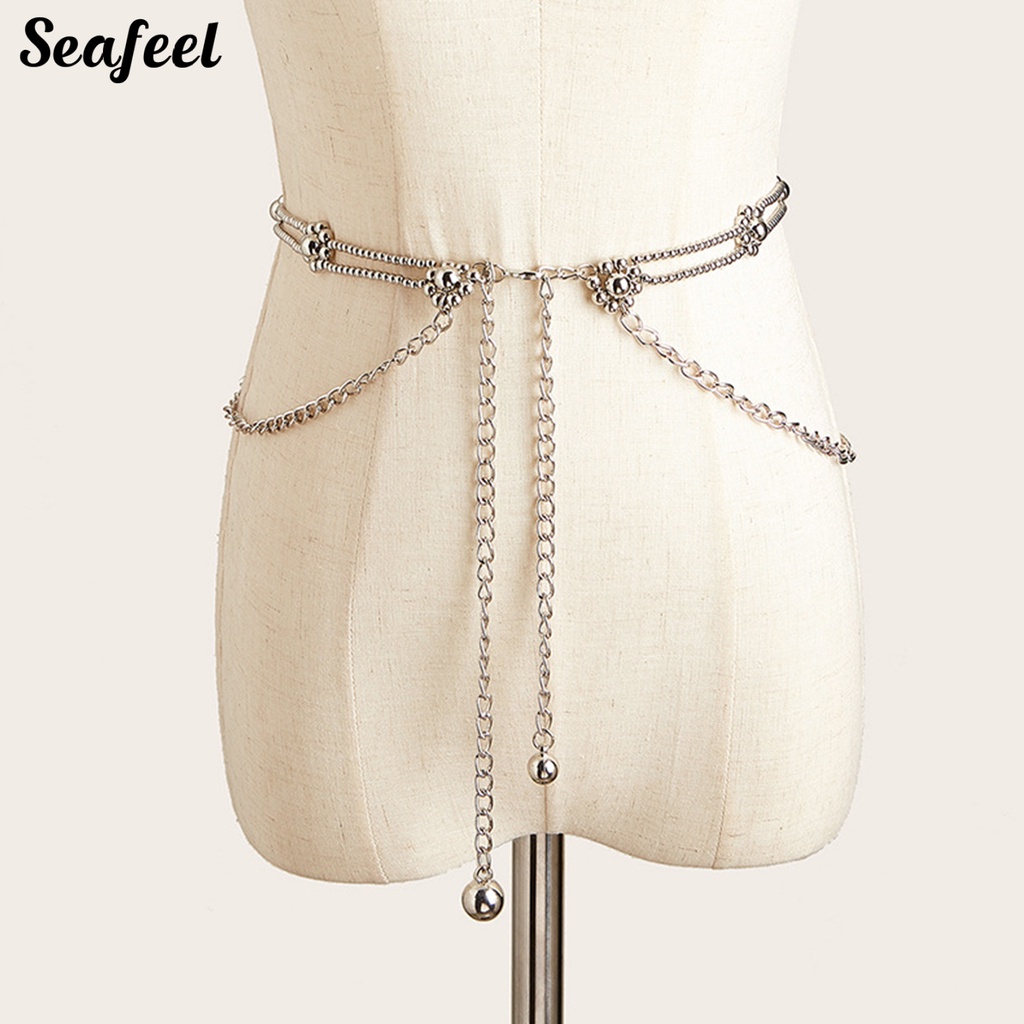 Dây Xích Đeo Hông Nhiều Lớp Hình Bông Hoa Nhiều Màu Sắc Tùy Chỉnh Thời Trang Cho Nữ