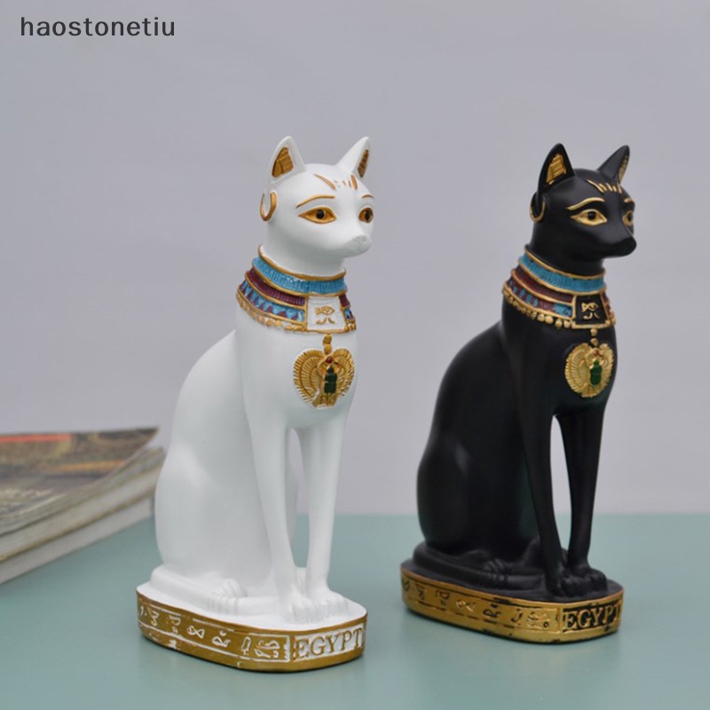 Mô Hình Chú Mèo Ai Cập Bằng Resin Phong Cách Cổ Điển Độc Đáo Trang Trí Nhà Cửa