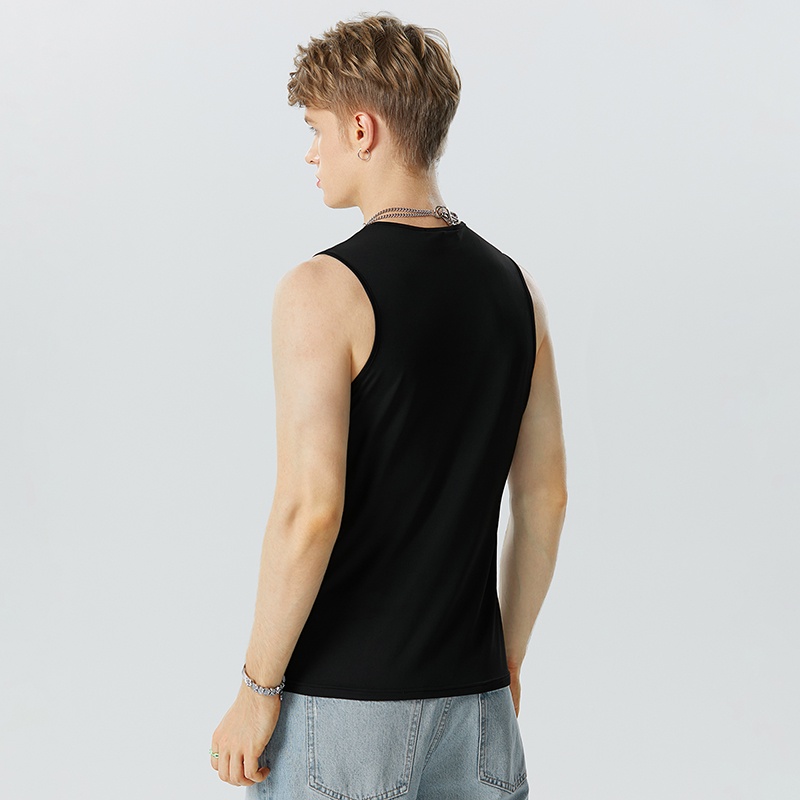 Áo Ba Lỗ INCERUN Đính Kim Cương Giả Thời Trang Cho Nam