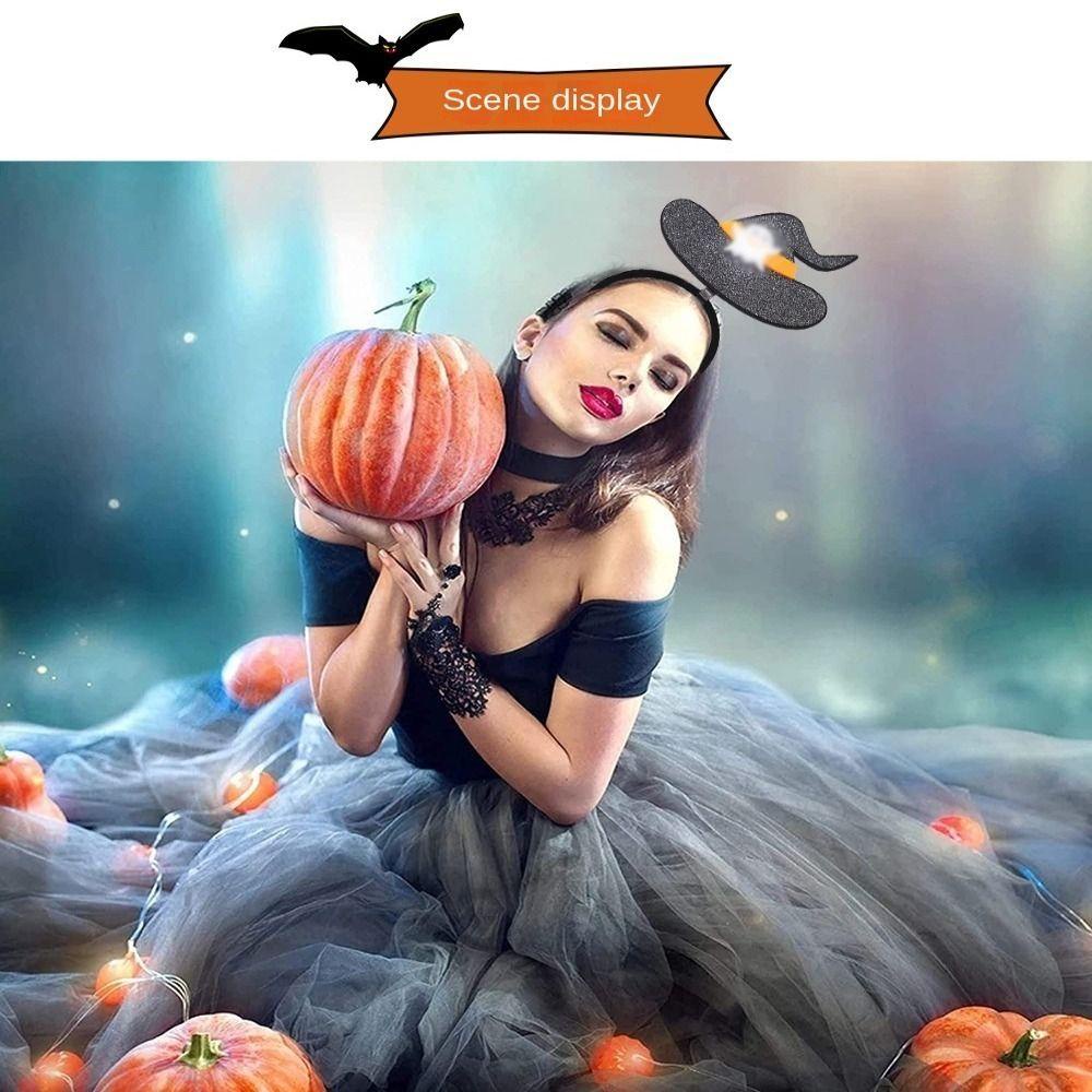 Băng Đô Cài Tóc Đính Quả Bông Trang Trí Halloween