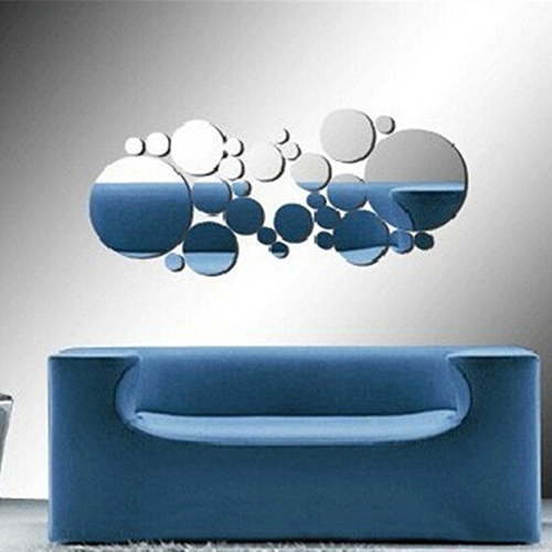 Gương Tròn Dán Tường Trang Trí Nghệ Thuật Thời Trang