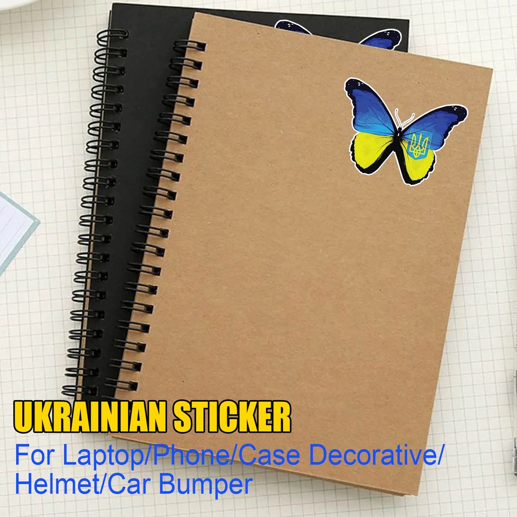 Bộ 10 / 50 / 100 Miếng Dán Trang Trí Xe Hơi Hình Bướm Phong Cách Anh Quốc Tối Giản