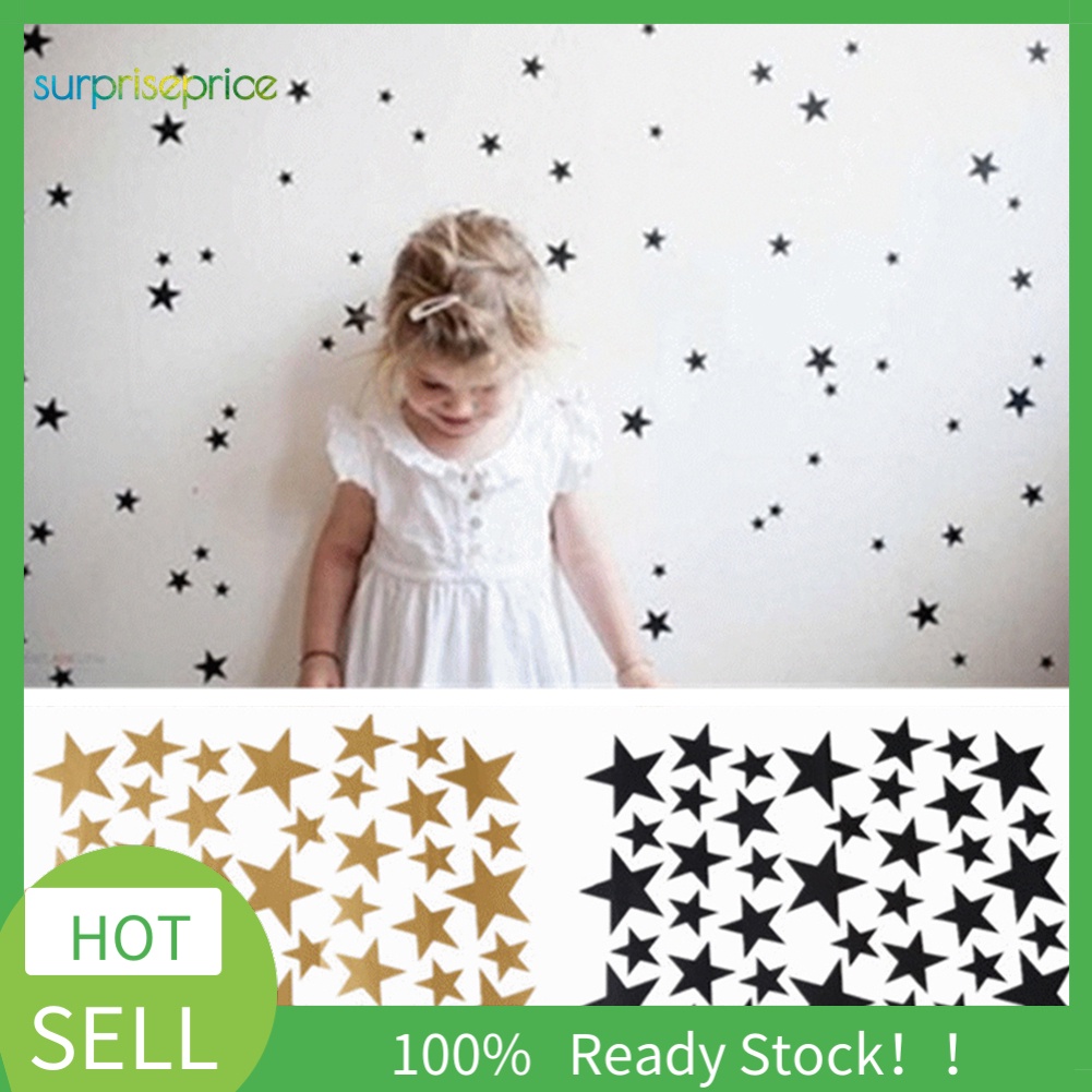 Set 6 / 39 Miếng Dán Tường Hình Ngôi Sao Trang Trí Phòng Ngủ Cho Bé