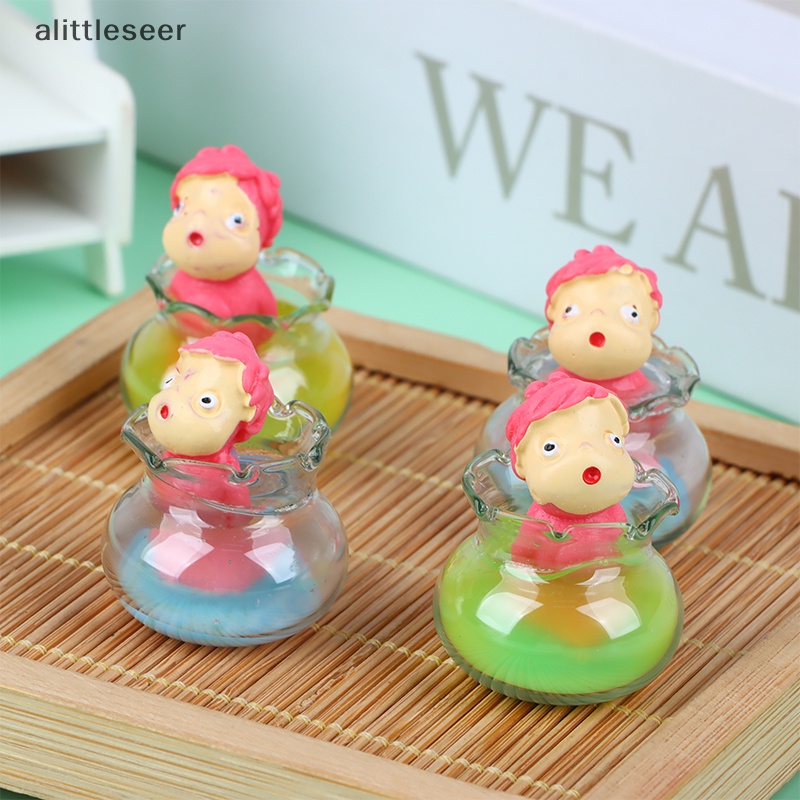 1 Tượng Ngựa Ponyo Mini Bằng Nhựa Resin Phát Sáng Trong Đêm Trang Trí Tiểu Cảnh